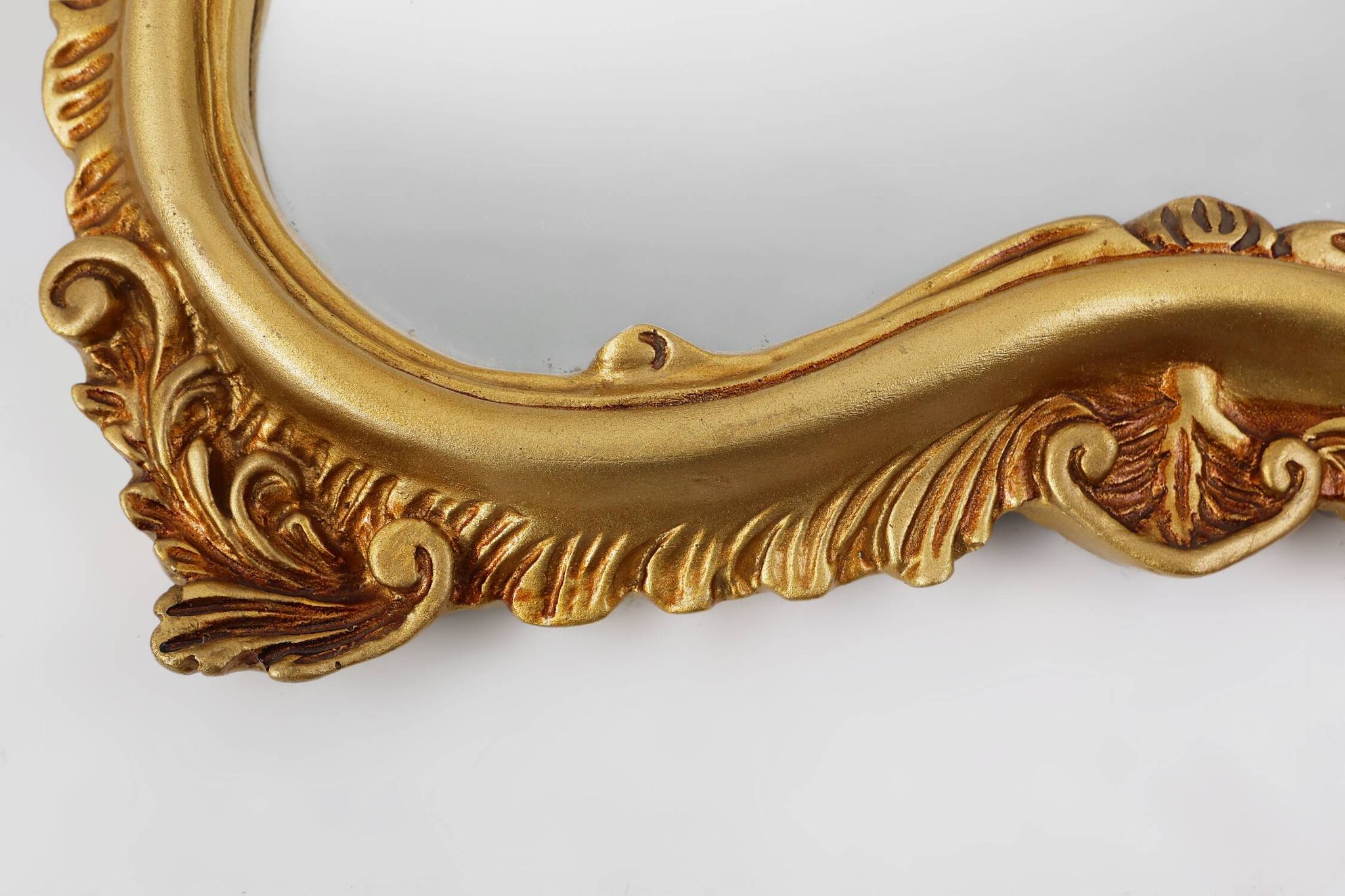 Mid-Century Baroque Style Gilded Mirror, France, 1950s