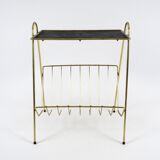 Brass magazine rack 1950s