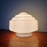 Plafonnier Art Déco en opaline blanche, années 1920-30