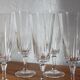 6 flûtes à champagne vintage en cristal d'Arques modèle "Versailles"