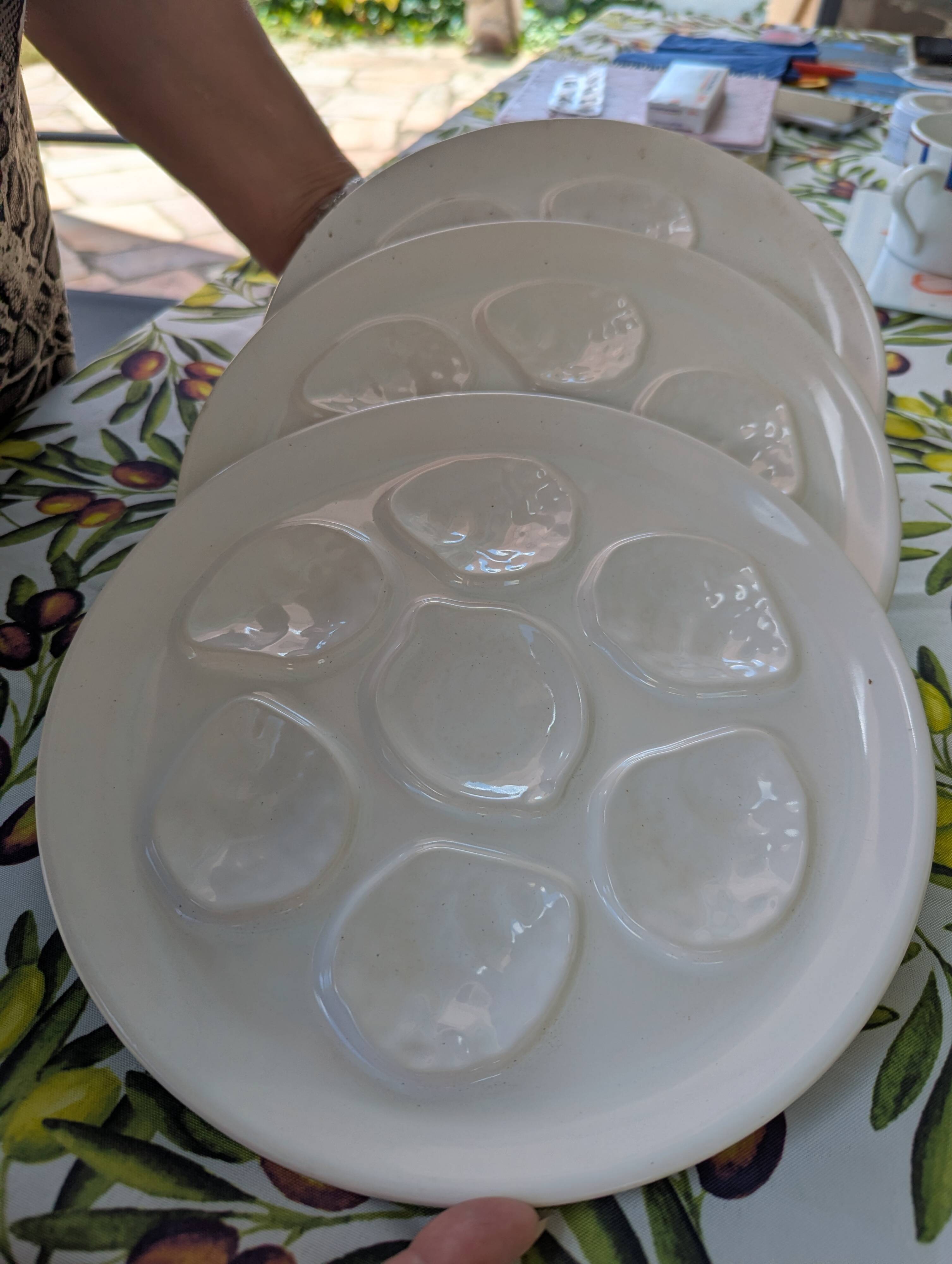 8 oyster plates