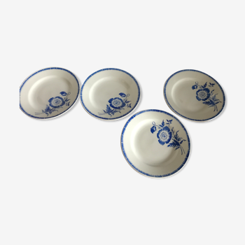 Lot de 4 assiettes terre de fer L'amandinoise