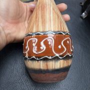 Vase W Germany Allemagne céramique soliflor marron beige