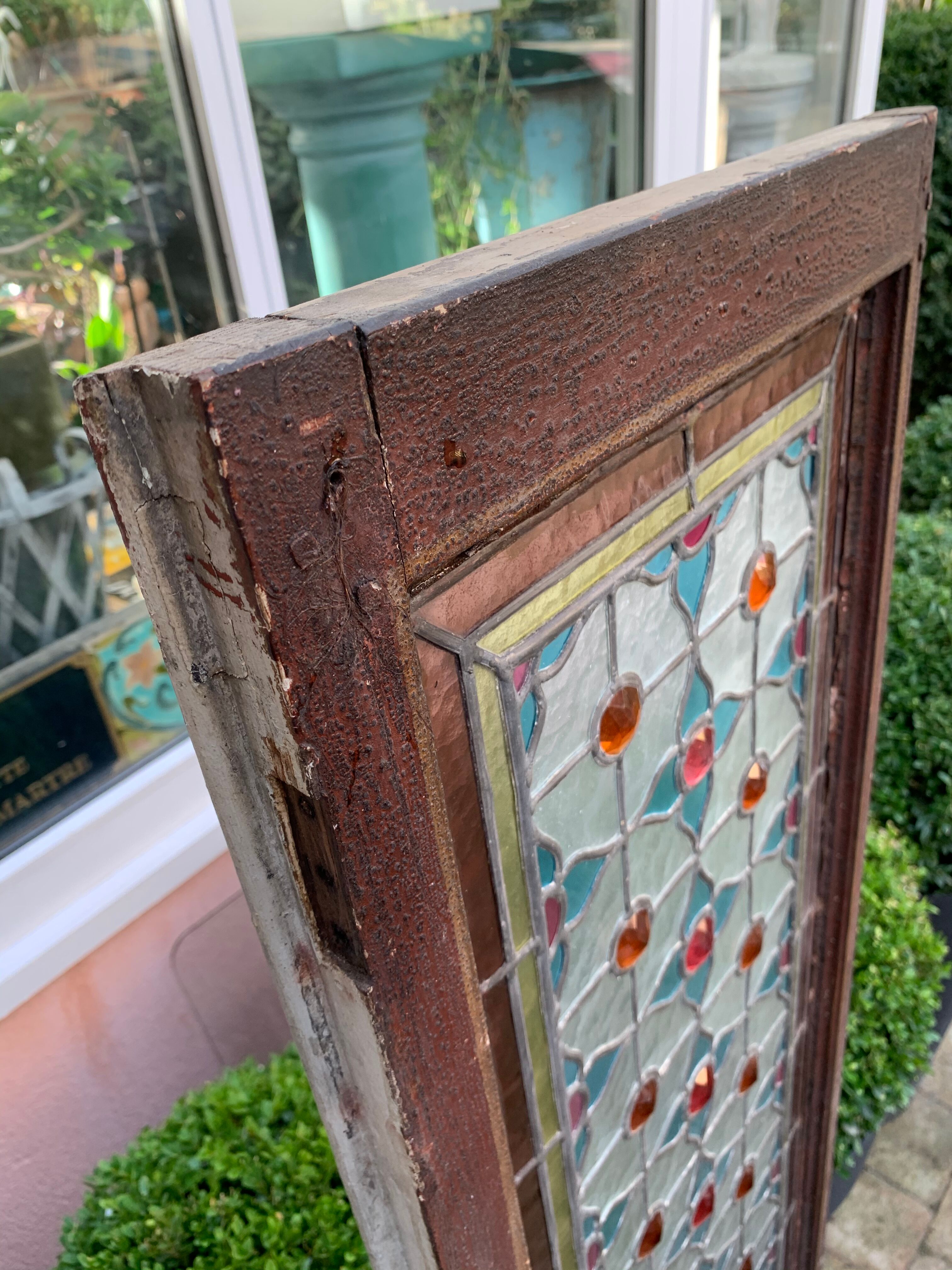 Cabochon stained glass 155x30