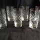 6 cut crystal glasses