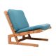 Danish Easychair in Oak with Leather Details 1960s.