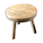 Massive oak tripod stool