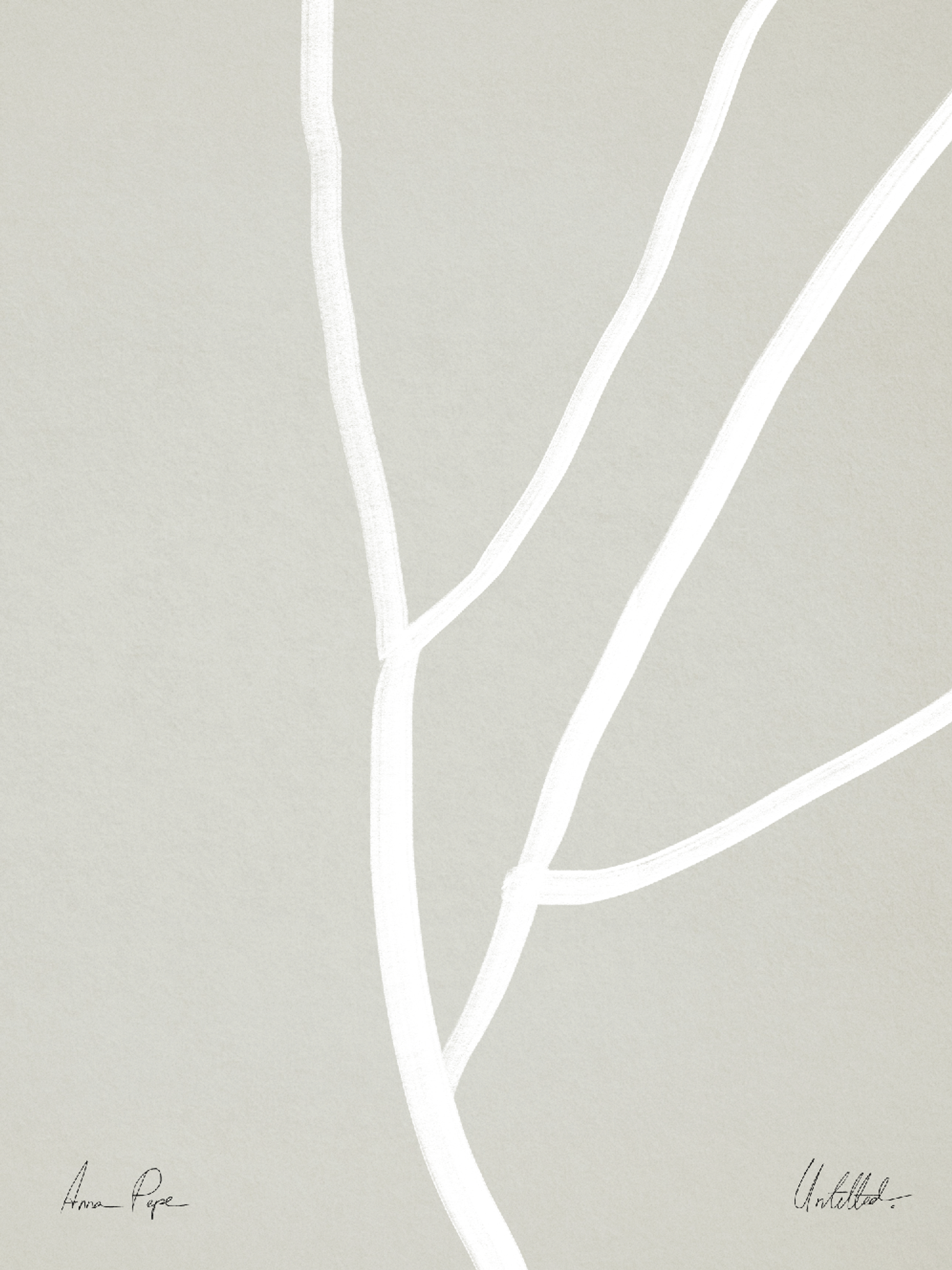 Lignes abstraites sur impression giclée grise, 50x70cm