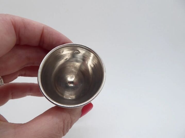 Sterling silver eggcup