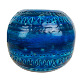 Ball vase Aldo Londi Rimini Blue for Bitossi