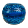 Vase boule Aldo Londi Rimini bleu pour Bitossi