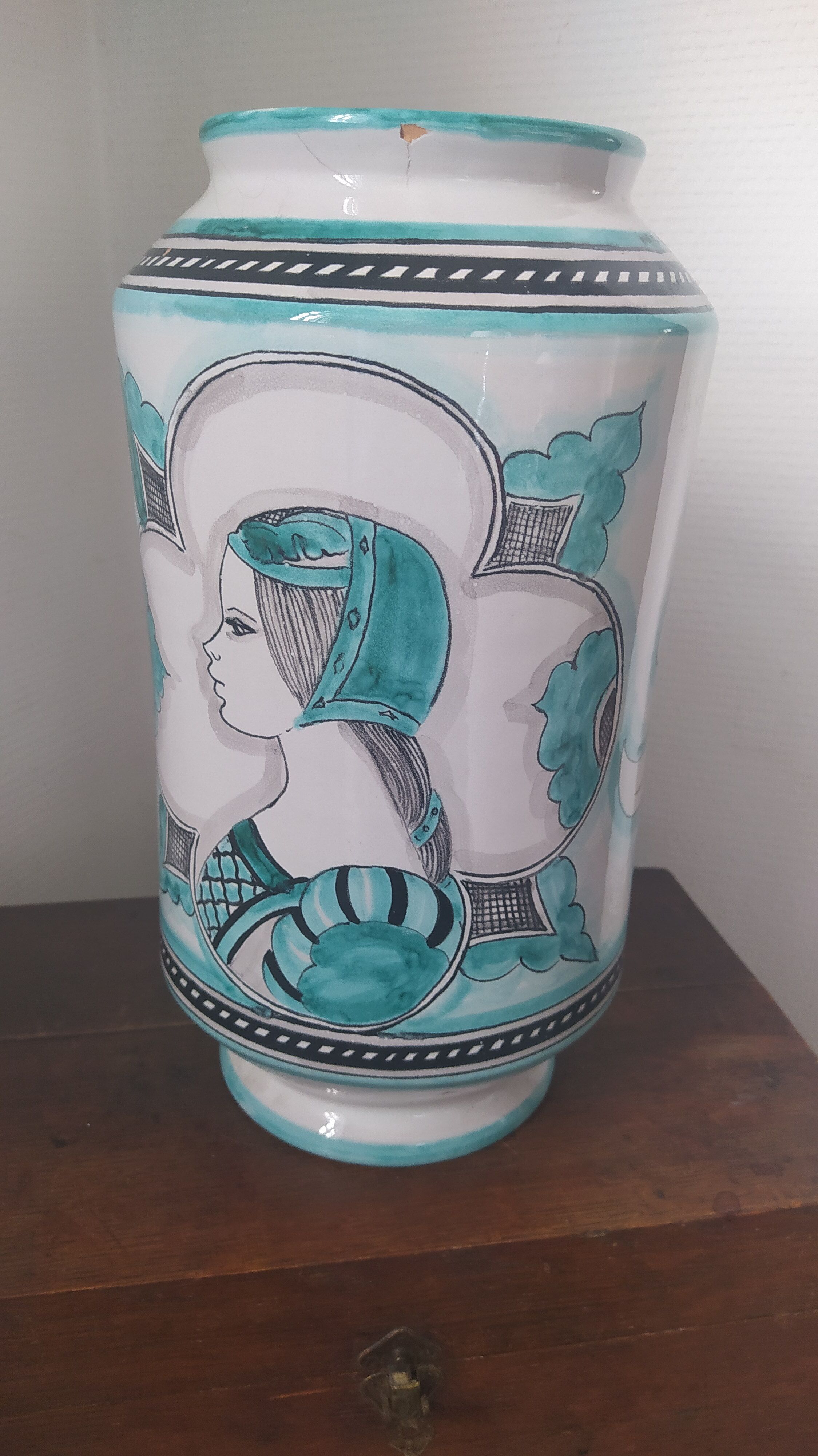 Ceramic vase Orvieto Fusari