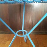 Vintage circular wrought iron table