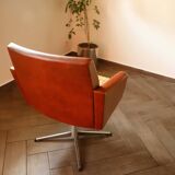 Set of 2 DDR Vintage Swivel Armchairs (1970s)