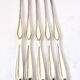 DEETJEN Set of 5 silver-plated lobster picks with pearl handle