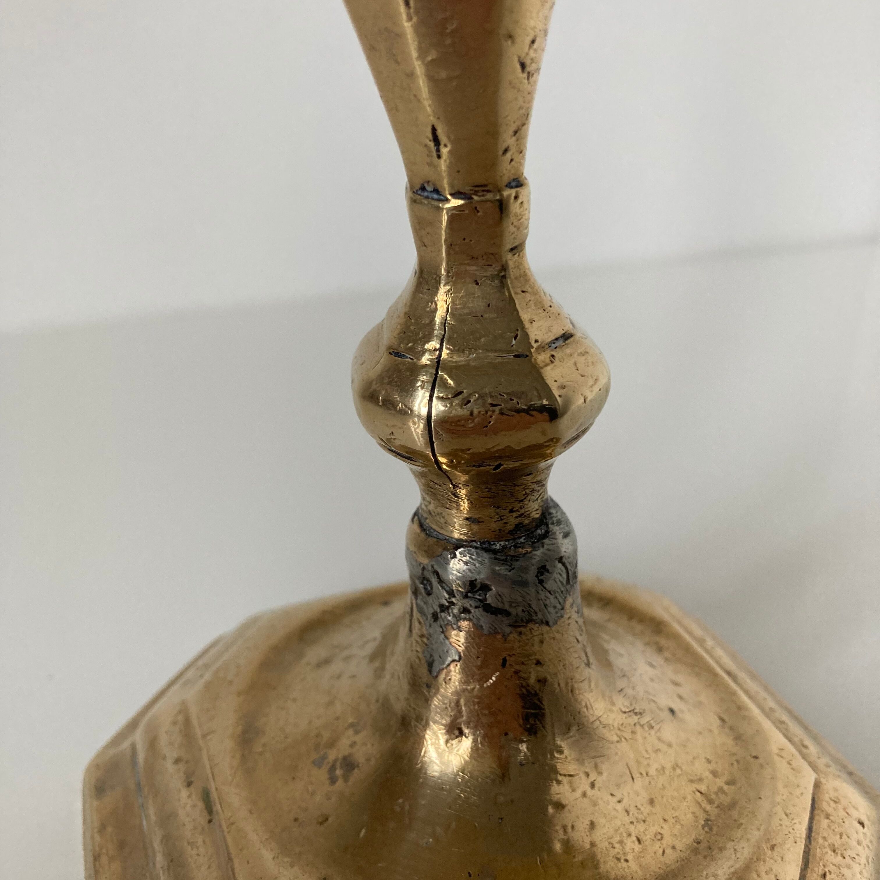 Louis XIV style bronze candle holder