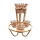 Rattan plant holder 1960