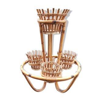 Rattan plant holder 1960