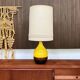 Large glazed ceramic art table lamp from Aro, West-Germany, 1960s