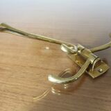 70s brass swivel coat door