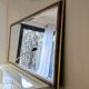 Vintage bevelled panoramic mirror