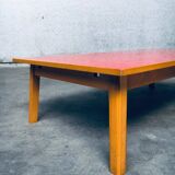 Mid-Century Red Coffee Table, Belgium, 1950s