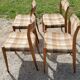 Set of 4 Scandinavian style chairs from the 70s