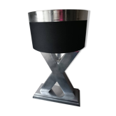 Lamp in X, cross, steel, design