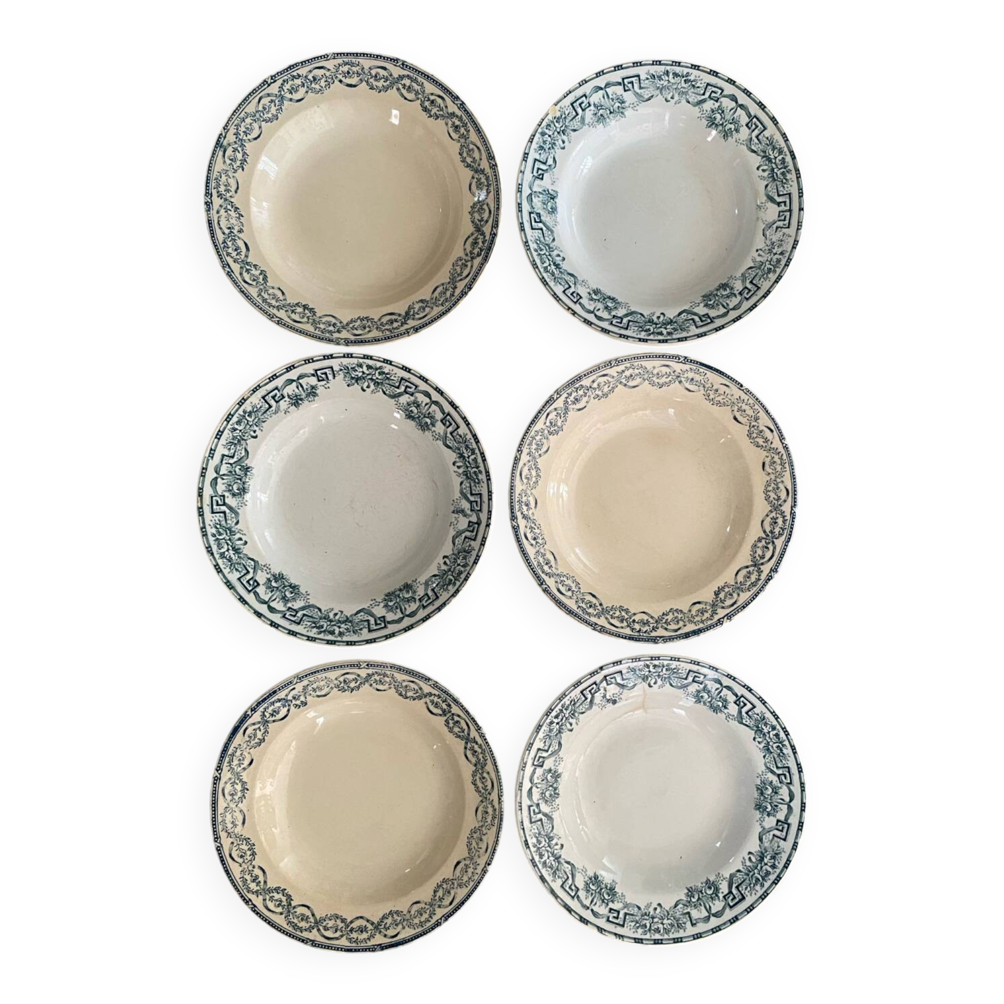 Iron earth soup plates from Moulin des Loups and Salins.