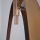 1960s Oval Wall Mirror with Brass Frame by Sant'Ambrogio De Berti
