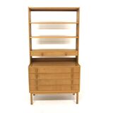Scandinavian oak bookcase, Bertil Fridhagen, Bodafors, Sweden, 1960