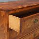 Neoclassical commode in walnut and burl.