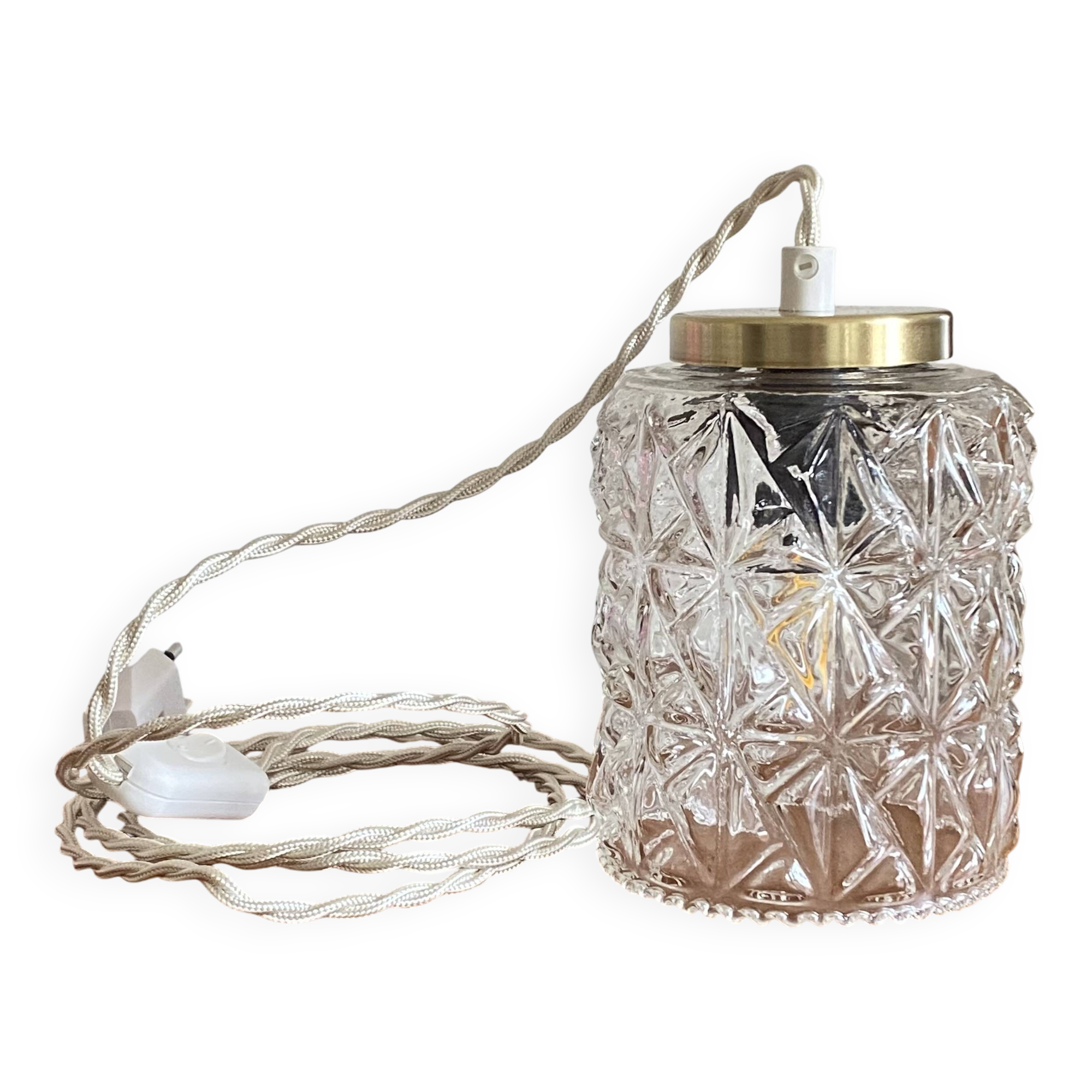 Antique tulip glass hanging lamp LAMP-7387