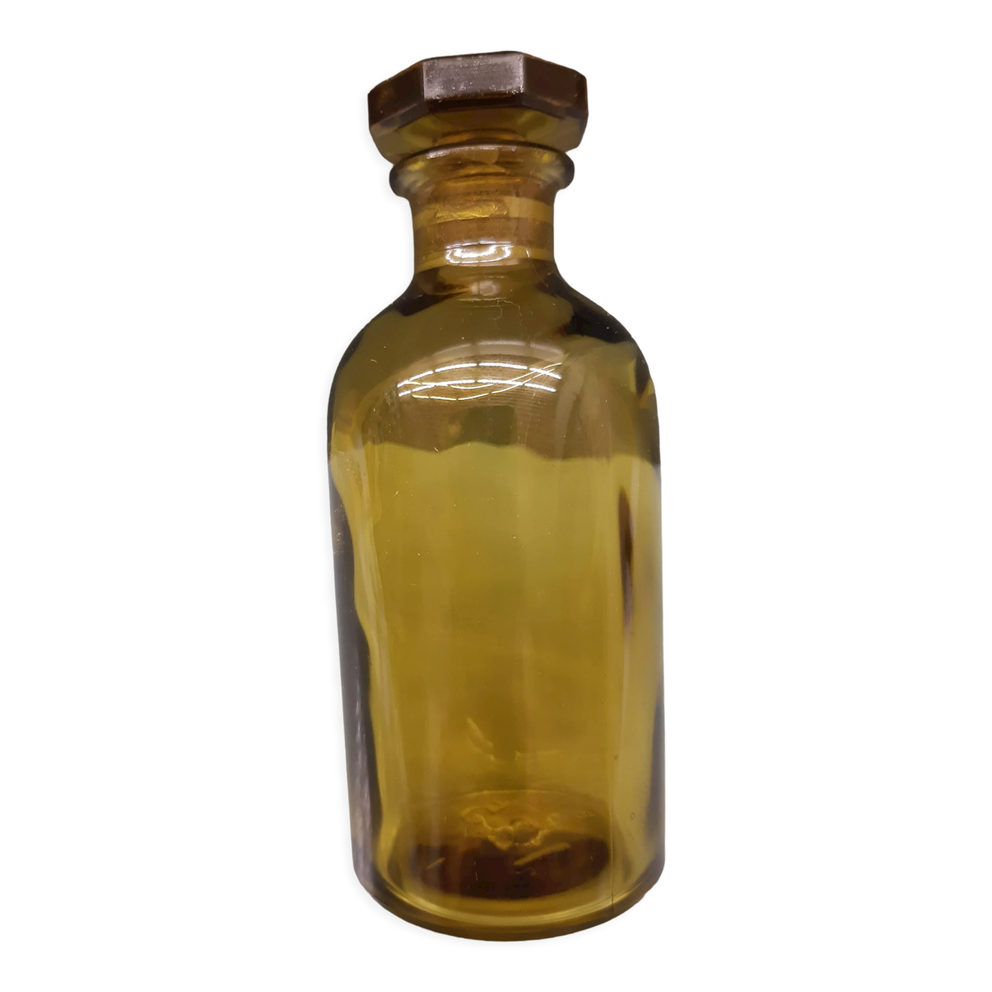 Bottle apothecary amber glass capping emeri 125ml