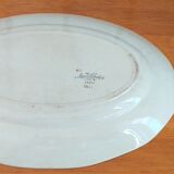 Plat ovale en porcelaine de Sarreguemines