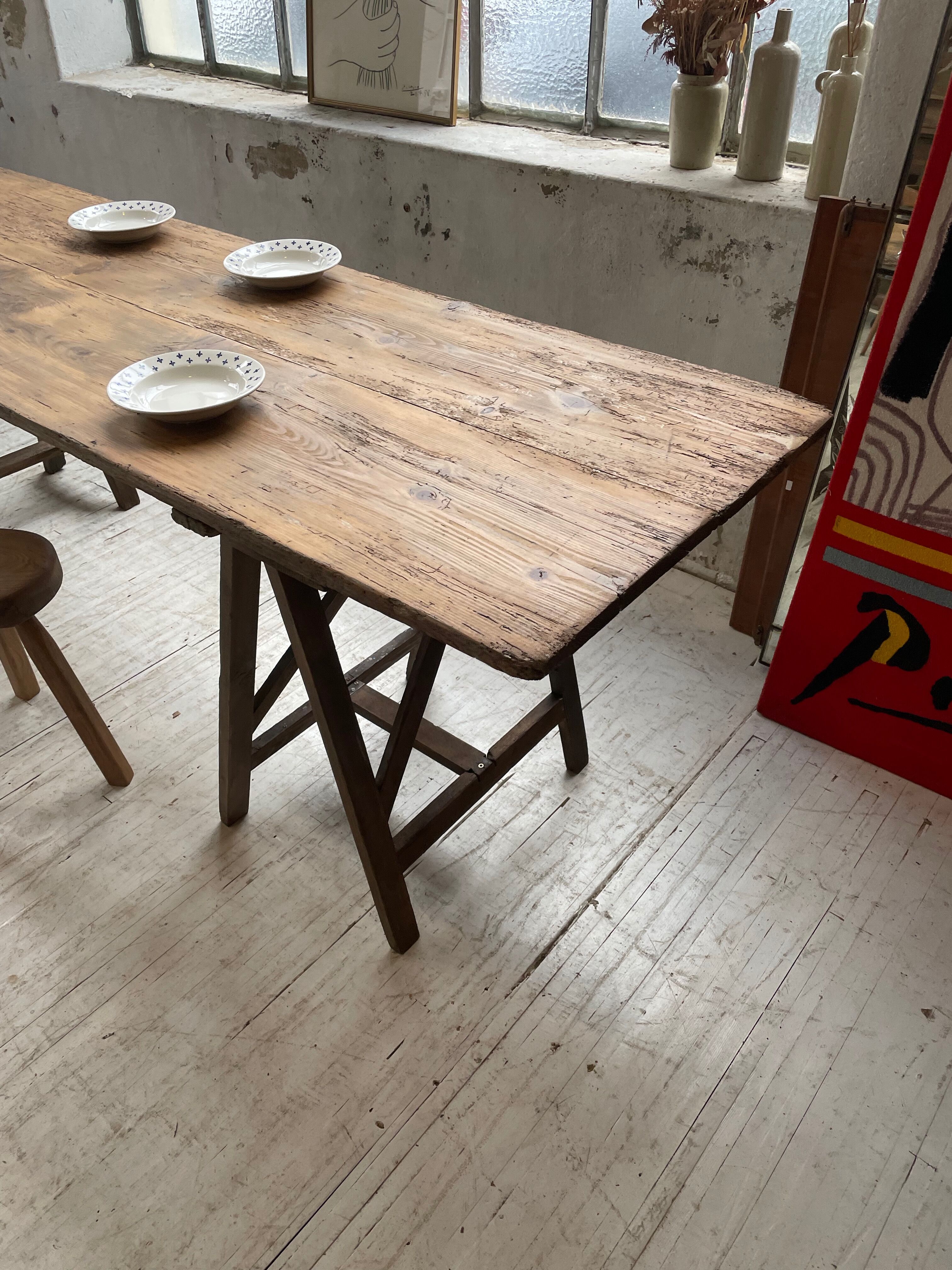 Guinguette table XXL 4m trestles