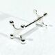 SET OF 12 SILVER-PLATED KNIFE RESTS