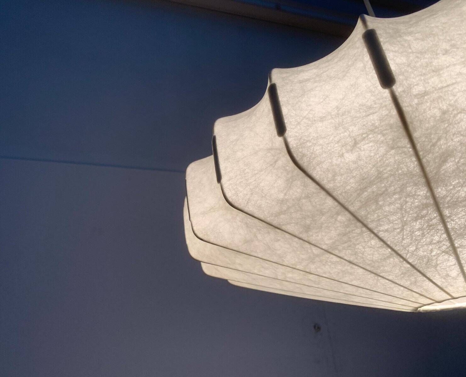 German mid-century cocoon pendant lamp by Goldkant Lighting