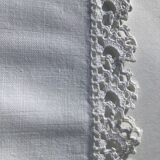 Monogram pillowcase HM original crocheted edge