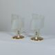 Pair of vintage spiral style bedside lamps, mid-century, Geru