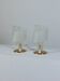 Pair of vintage spiral style bedside lamps, mid-century, Geru