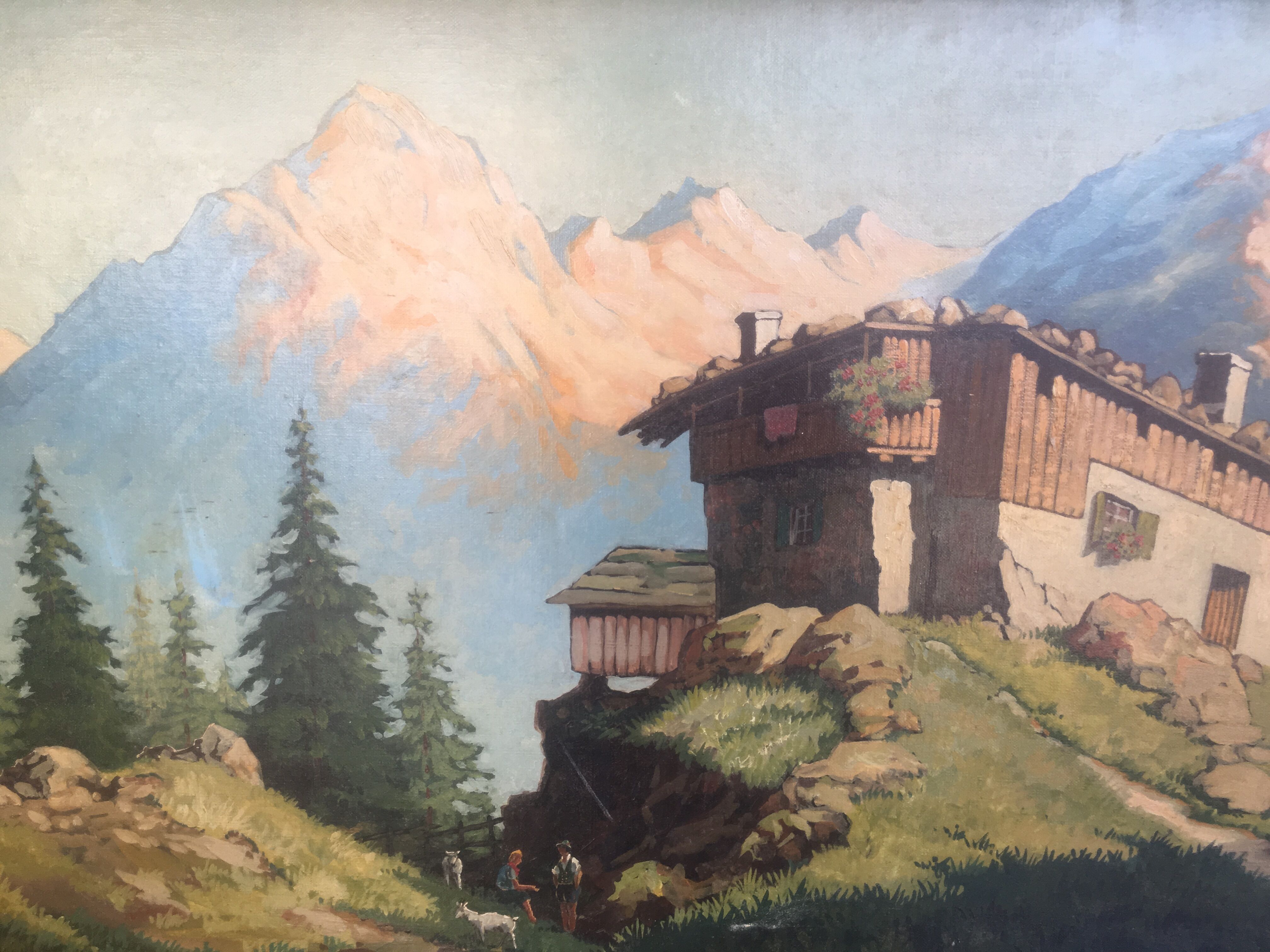 Painting on canvas Louis Andrey