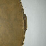 Plateau centre de table en bronze et miroir XIXe siècle