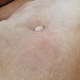 Vintage tubular chrome and velvet armchair