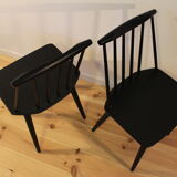 Vintage Scandinavian d77 of Folke Palsson chairs