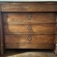Empire/Restoration period commode in cherry wood — detached columns