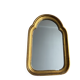 Vintage small gilded wooden mirror from the 1970s.