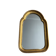 Vintage small gilded wooden mirror from the 1970s.