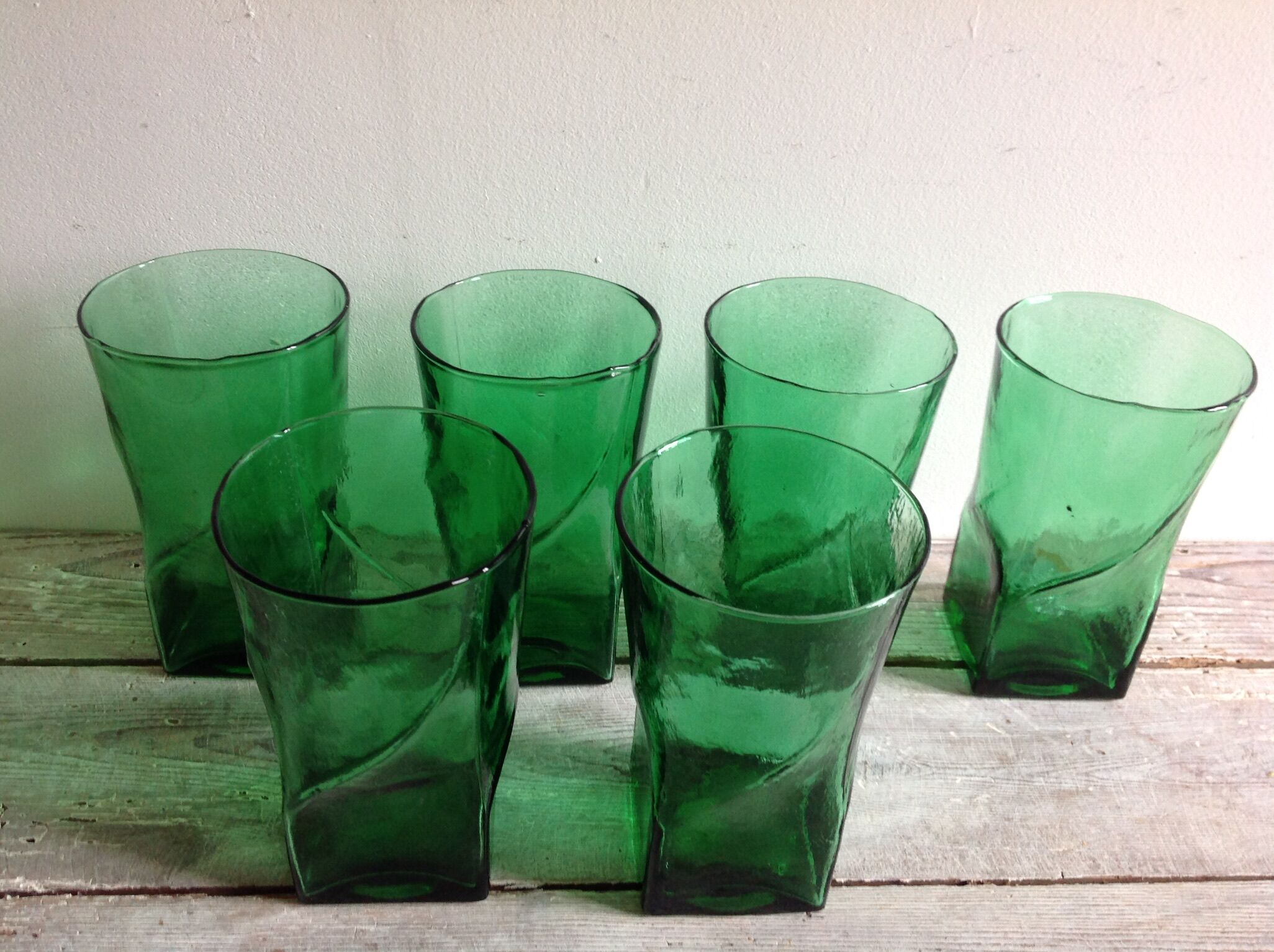 Série de 6 verres  vintage