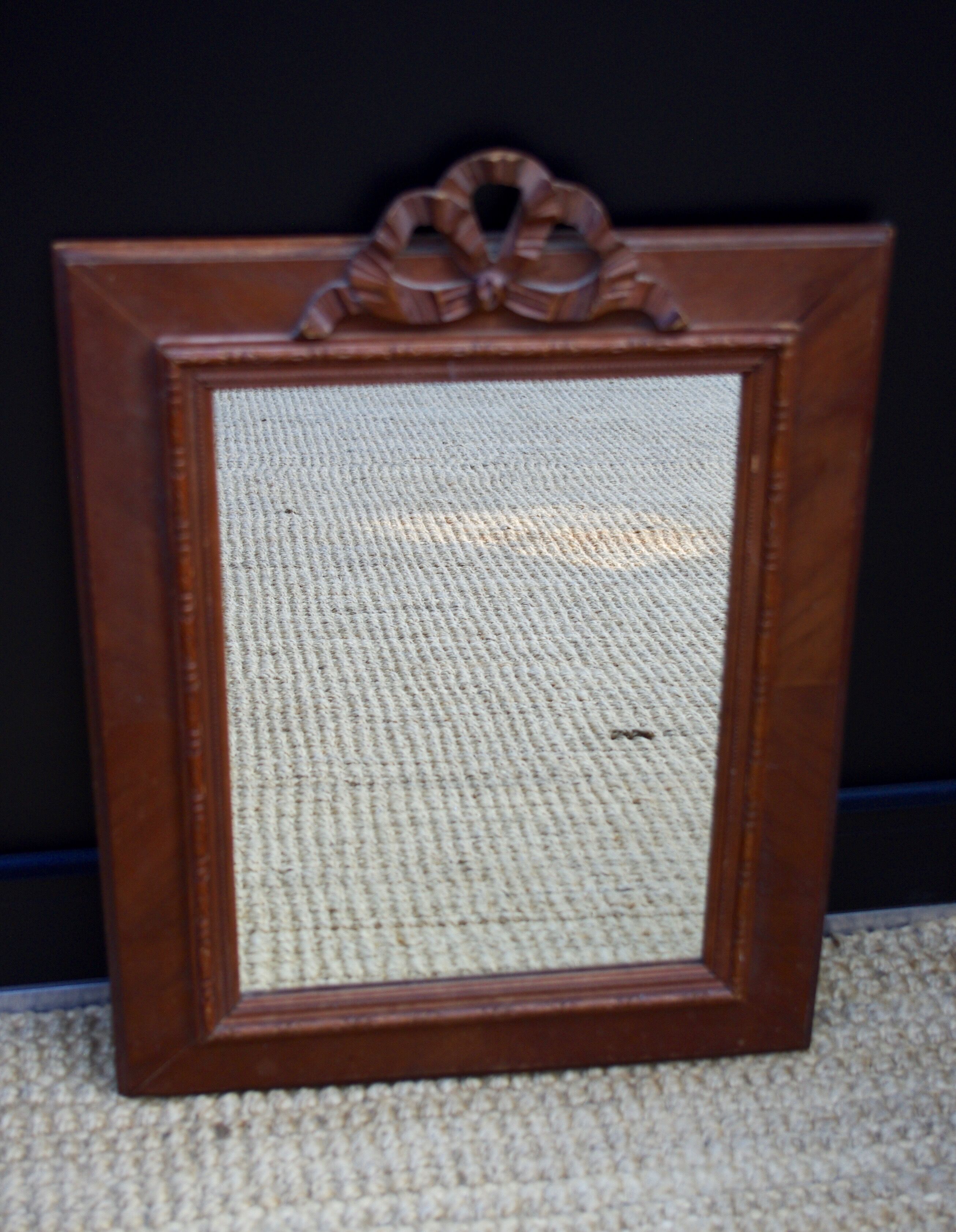 Mirror wood carved node massif  44x58cm